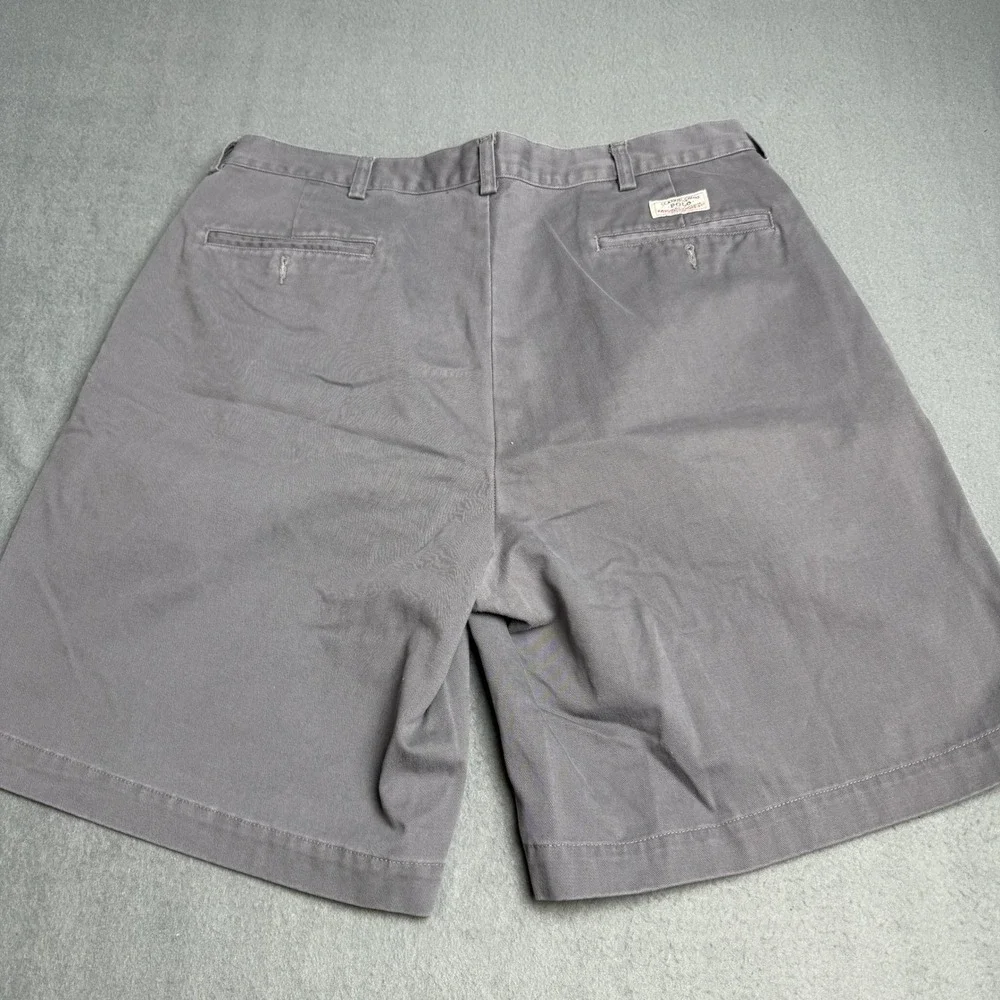 Polo Ralph Lauren Tyler Short Mens 36 Gray Pleated Cotton Chino Shorts